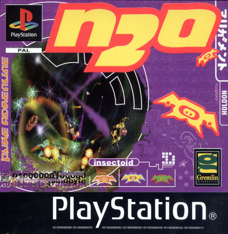 N2O Nitrous Oxide box art for Playstation